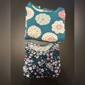 Floral Patterned Long Sleeve Tops